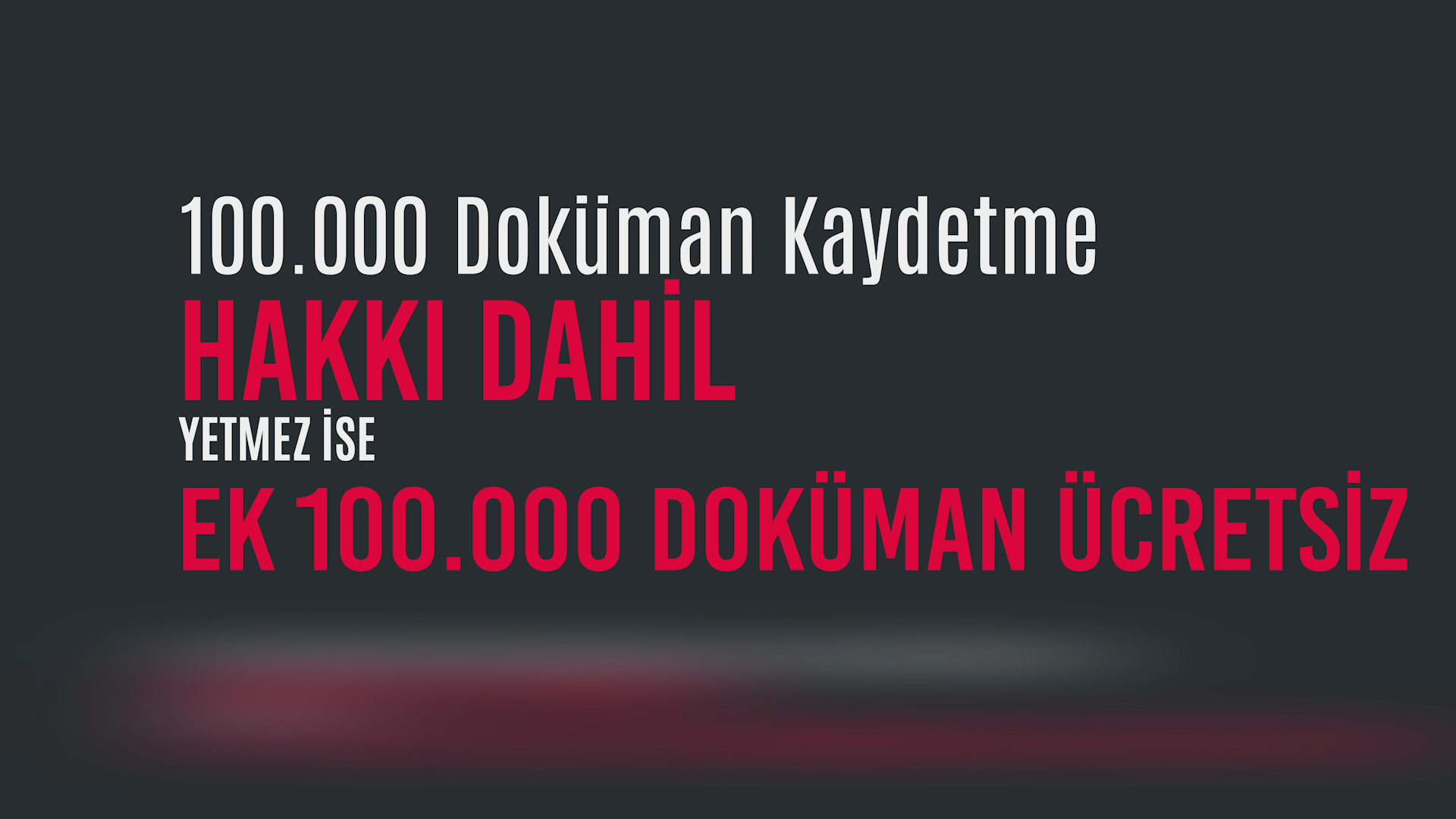 100.000 Size Özel Olarak Saklayabilme